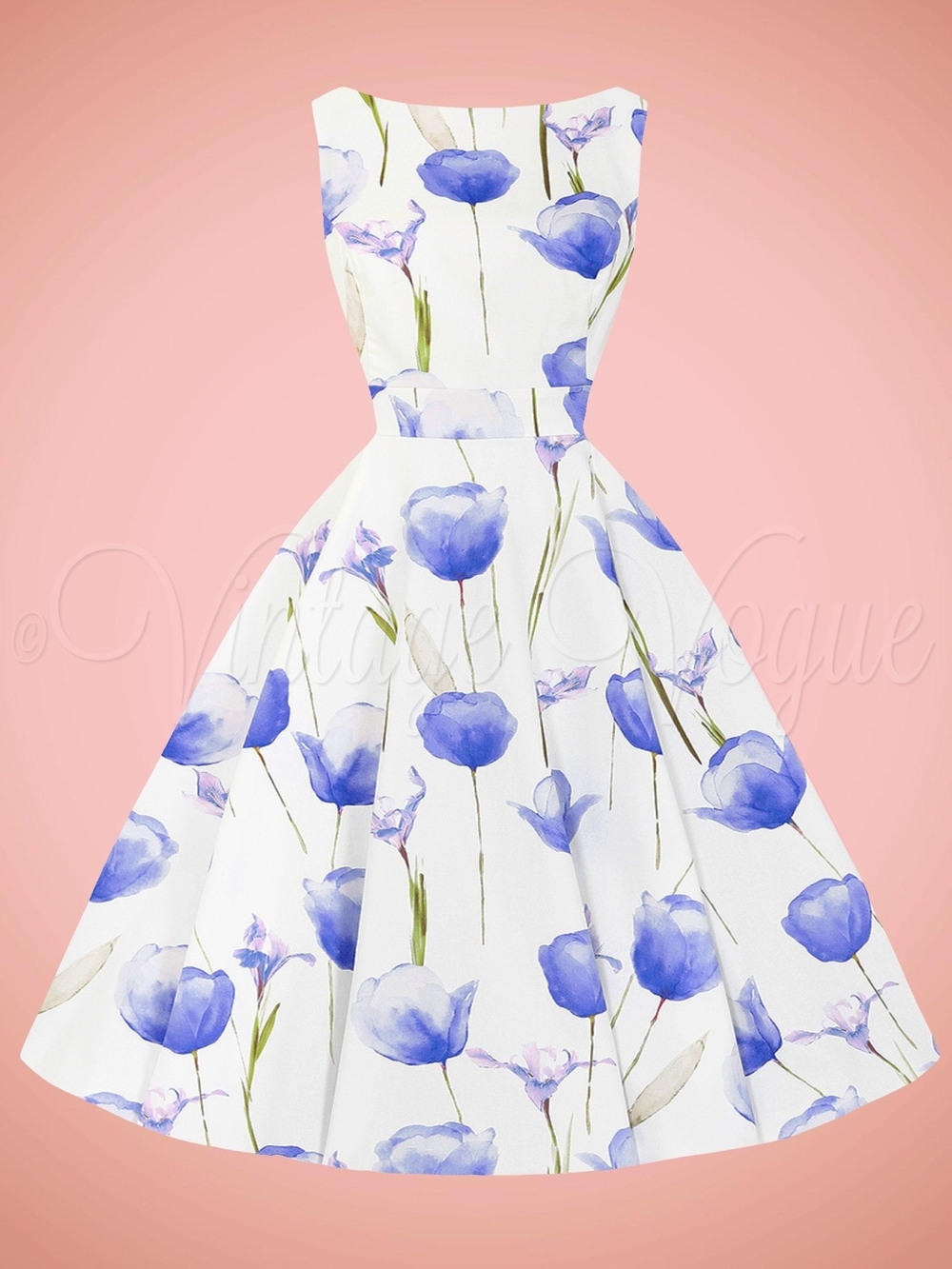 Hearts & Roses Cathy Floral Swing Dress - XL